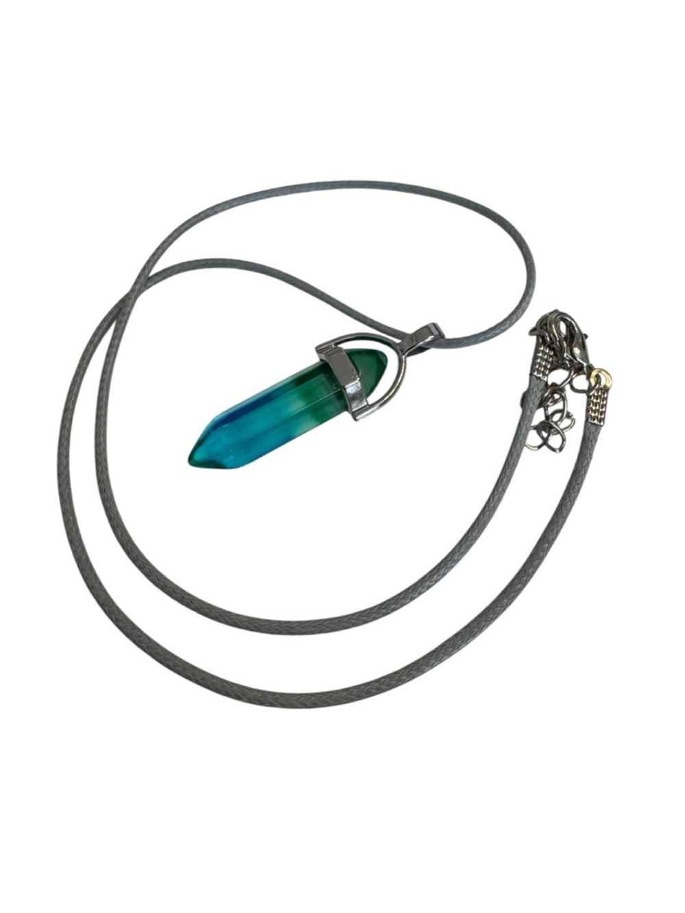 Blue and Green Crystal Necklace